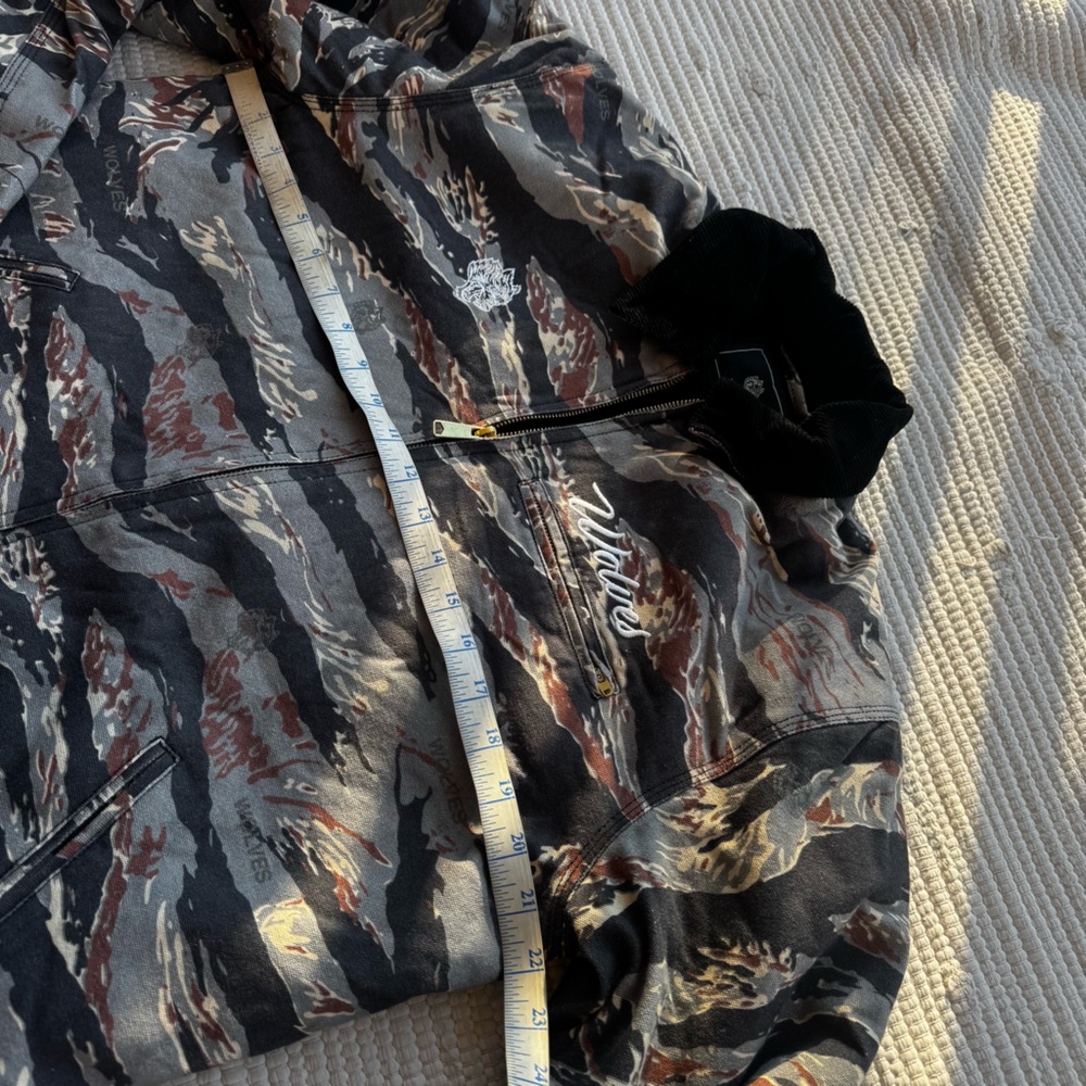 Darc Sport “Hard Work” Zip Jacket – Coffee Tiger Wolf Camo – Size S - Picture 5 of 9